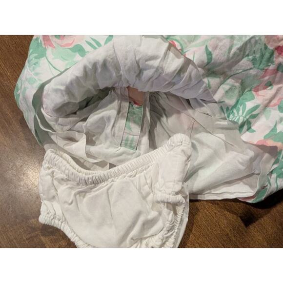 3-6Month Cat & Jack Girls Brightly Colored Floral Open Back Dress & Diaper Cover - Picture 3 of 6